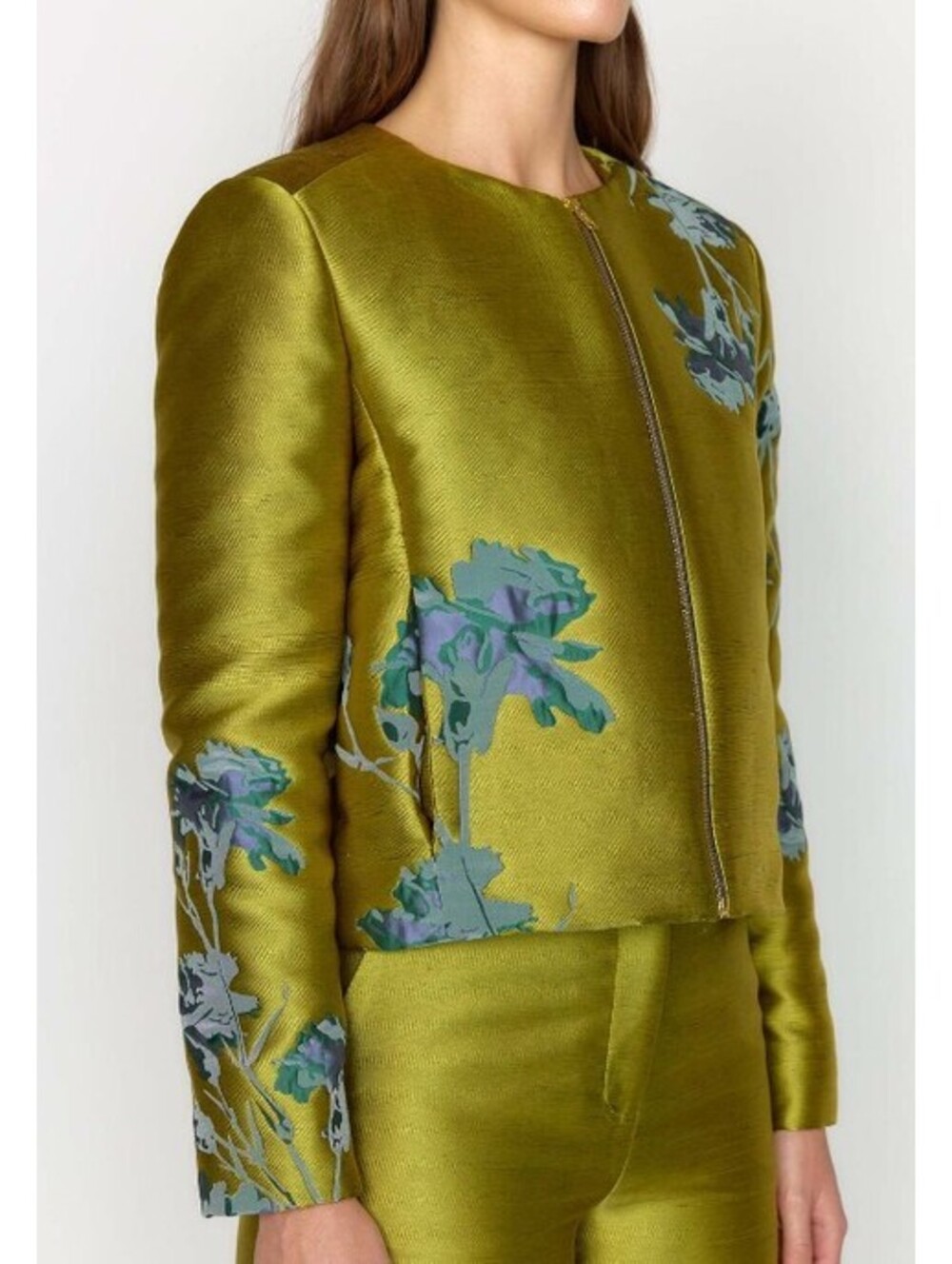 Christy Lynn Ambrose Jacket Size 0 Citron Orchid